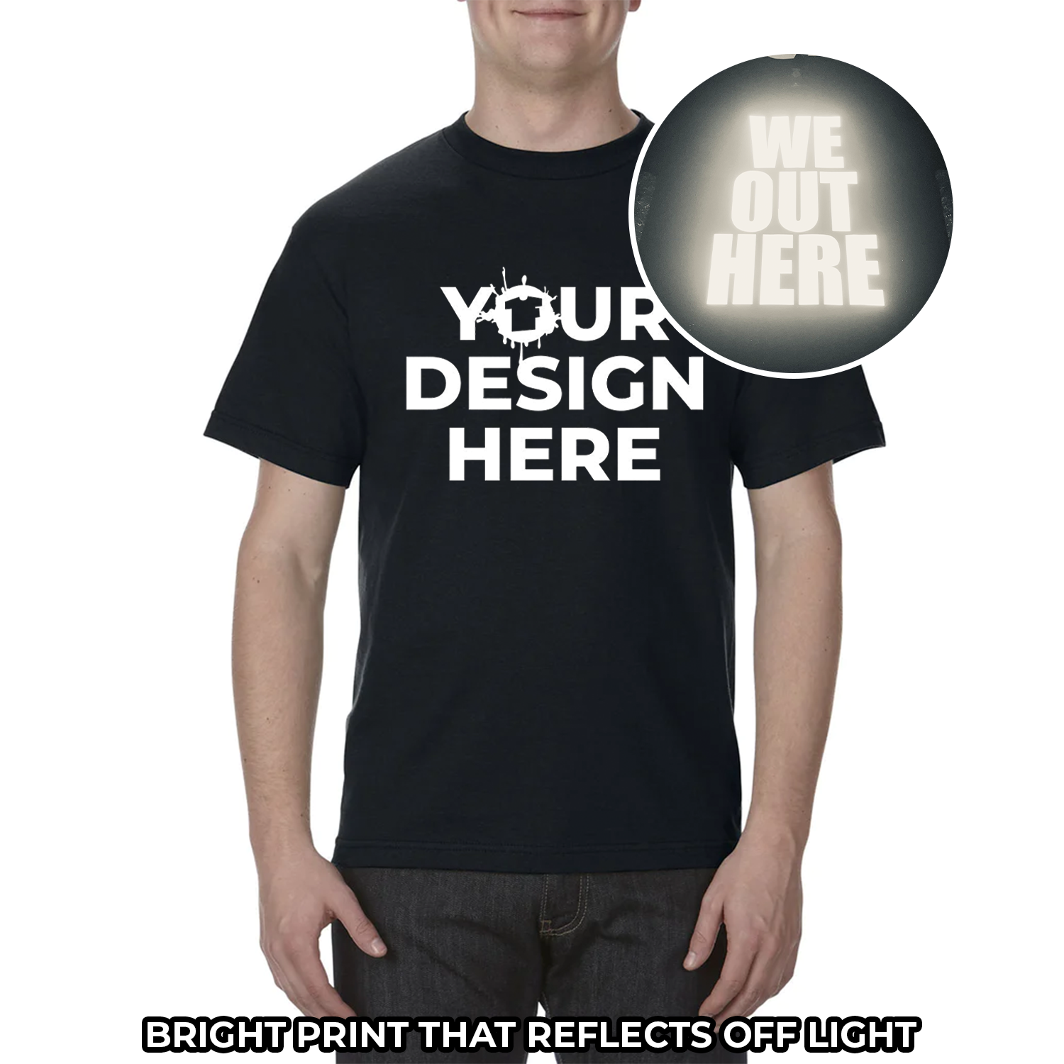 Reflective t best sale shirt