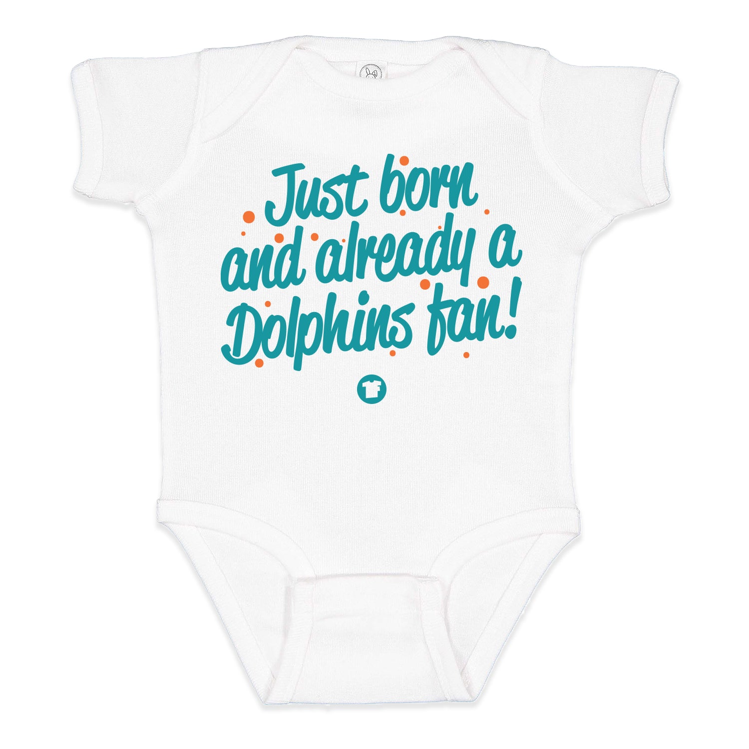 Dolphins Baby Daddy's Little Dolphins Fan Customized 