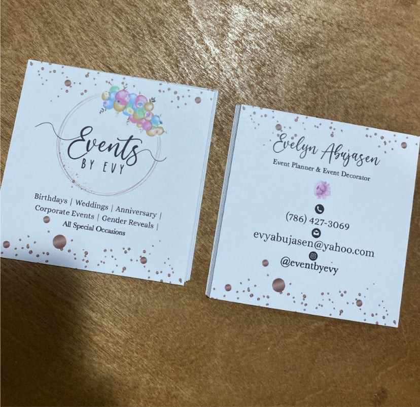 Custom Square Cards