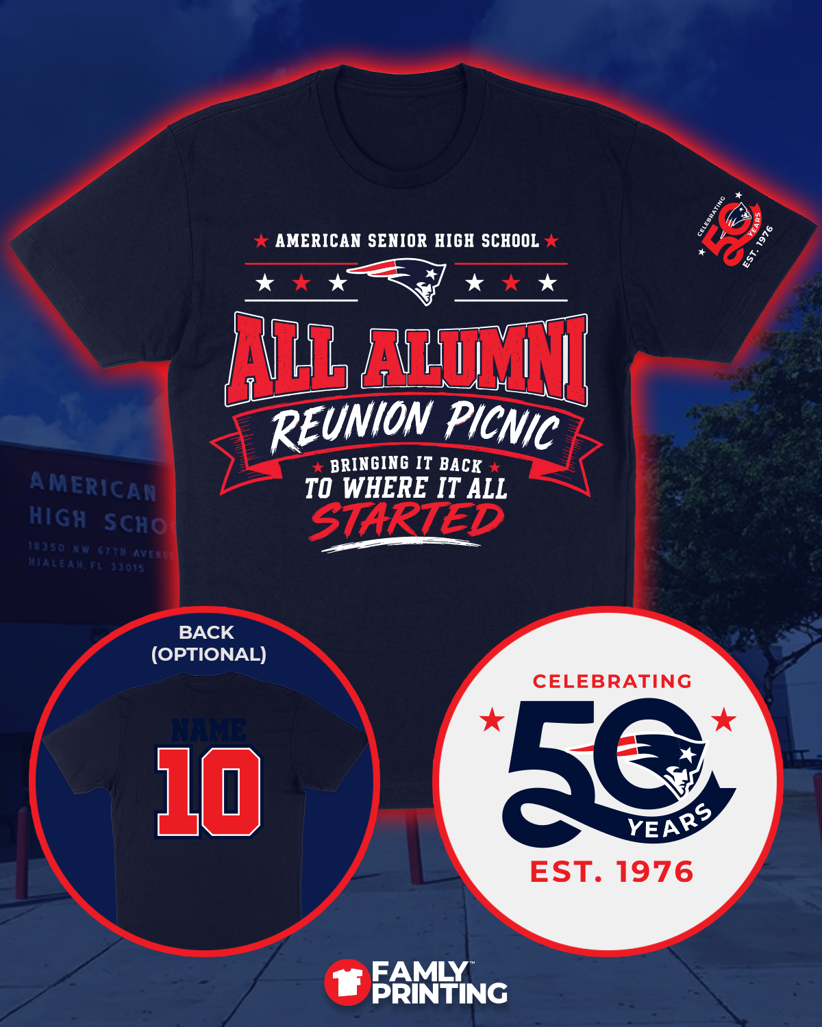 AP All Alumni Reunion Picnic Unisex Tee - Cutoff 7/19