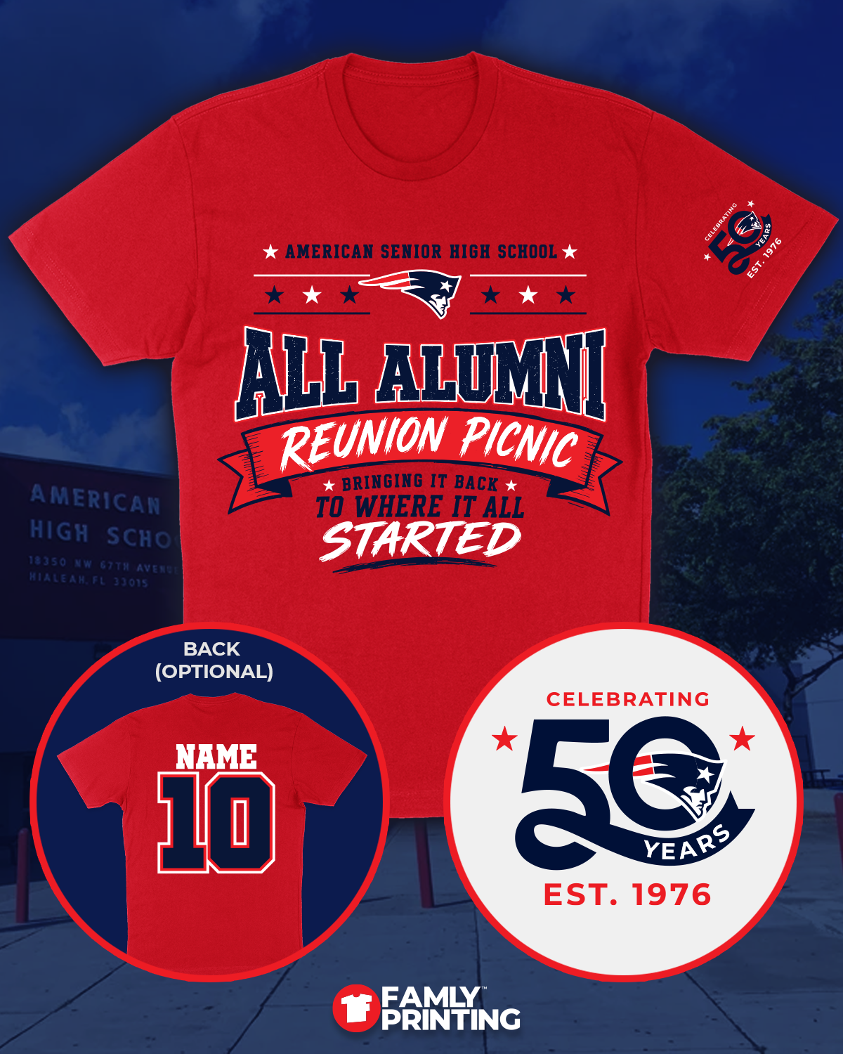 AP All Alumni Reunion Picnic Unisex Tee - Cutoff 7/19