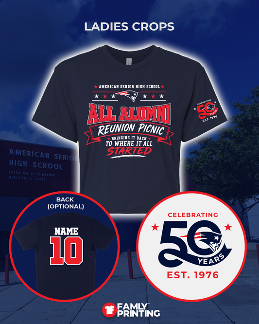 AP All Alumni Reunion Ladies Crops - Cutoff 7/19