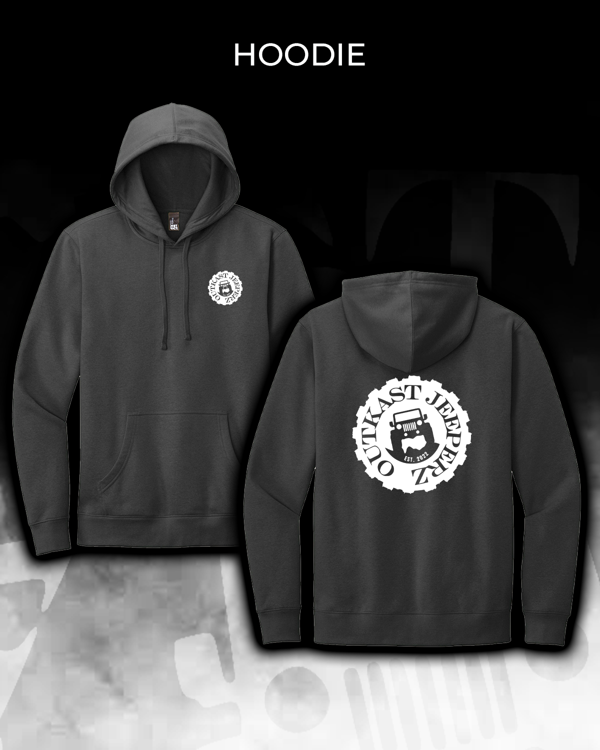 OJ Logo Hoodie - Front and back
