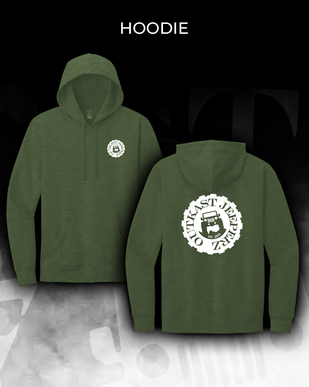 OJ Logo Hoodie - Front and back