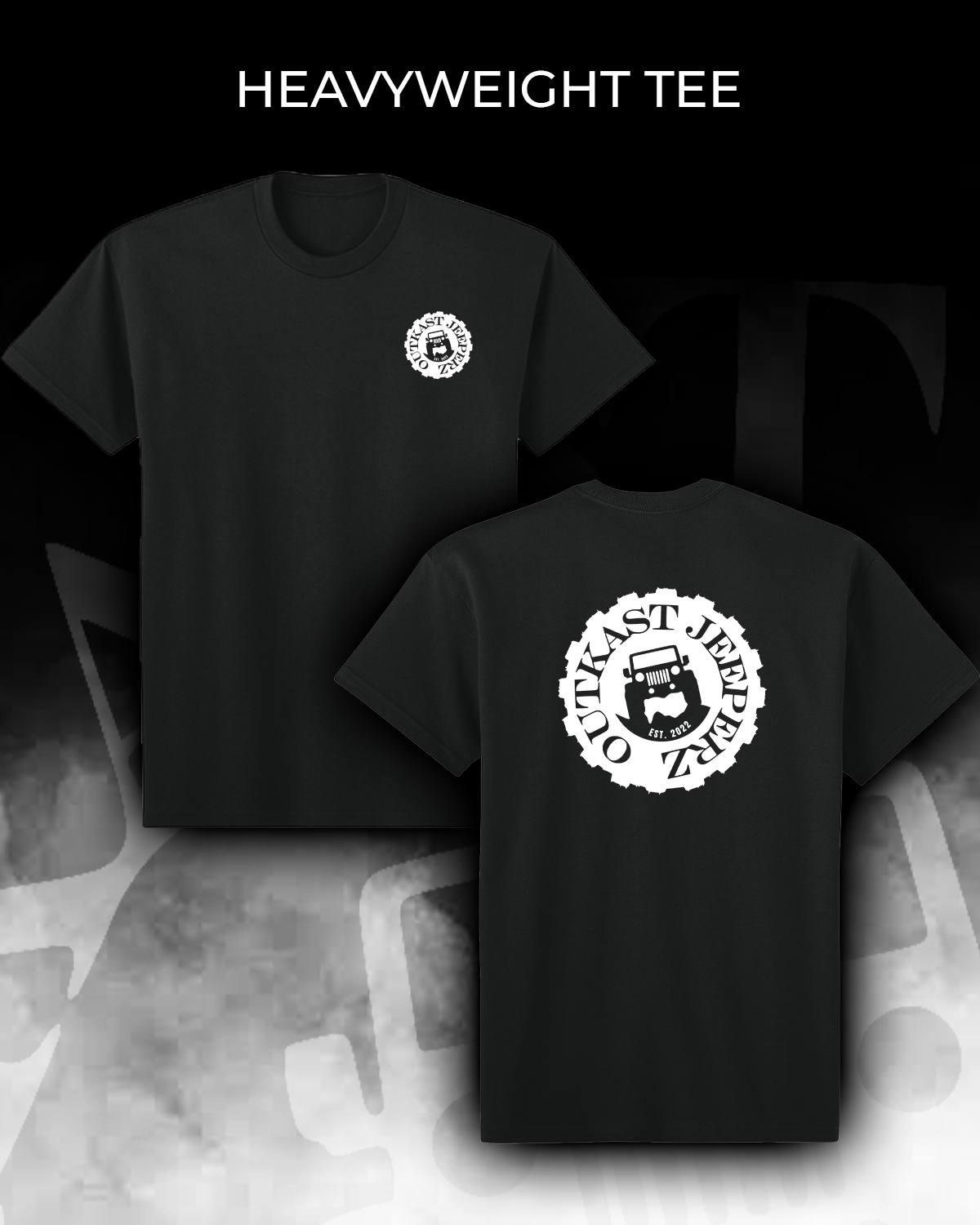 OJ Logo Heavyweight Tee - Front and Back