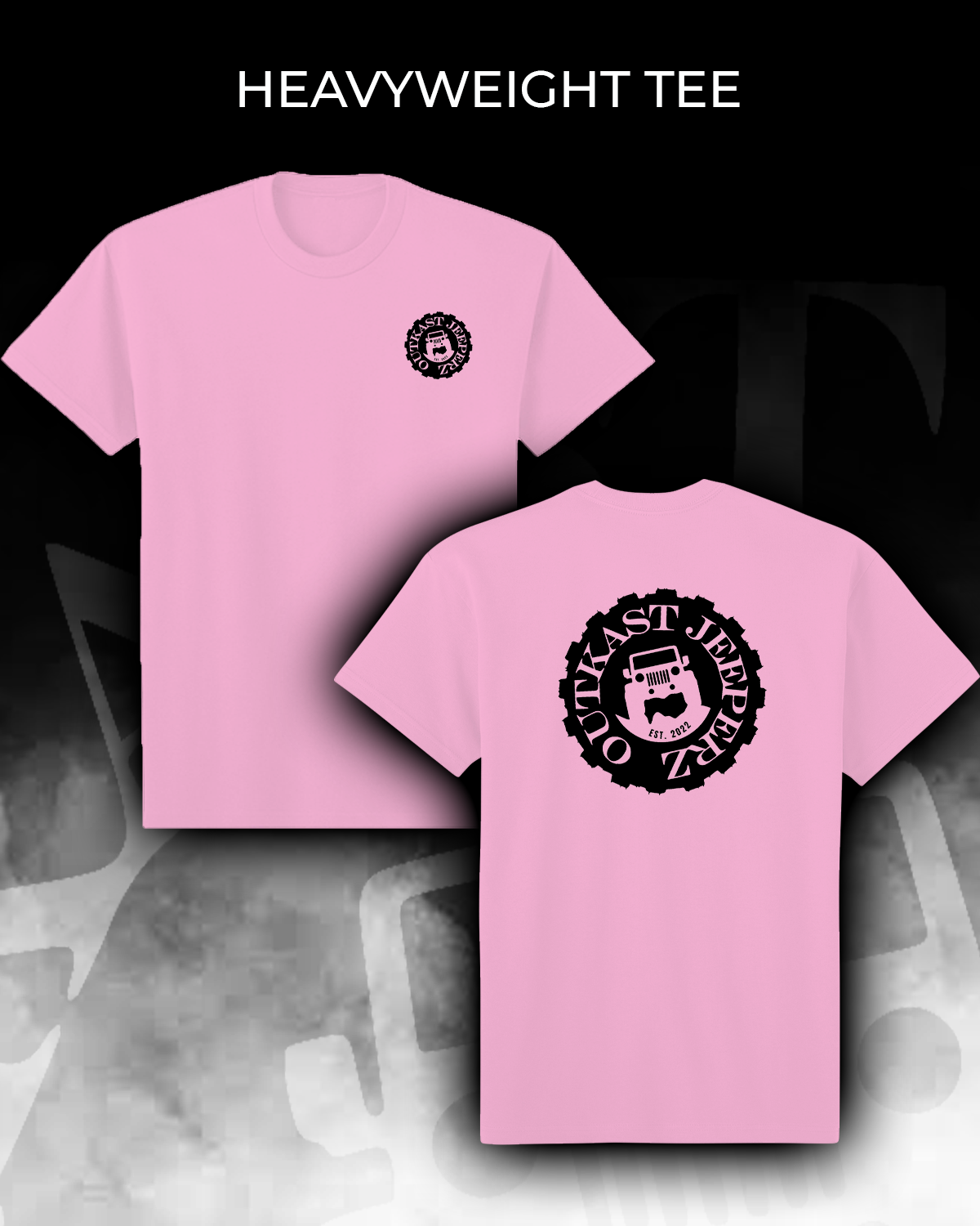 OJ Logo Heavyweight Tee - Front and Back