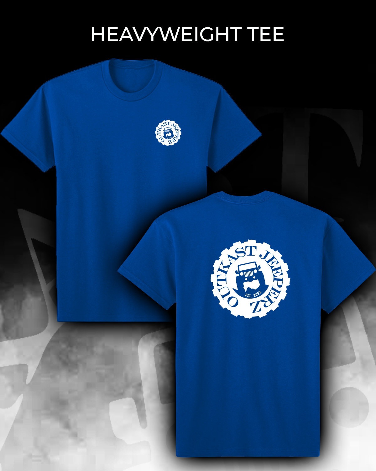OJ Logo Heavyweight Tee - Front and Back