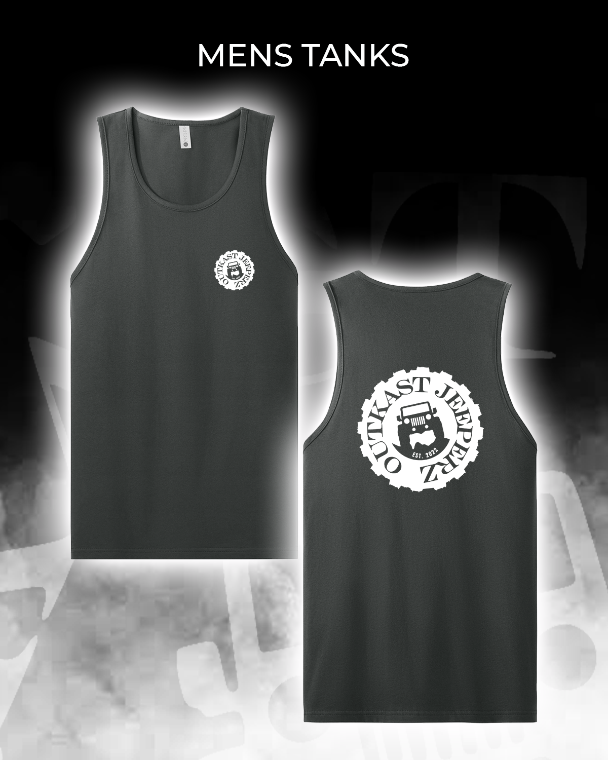 OJ Logo Mens Tank - Front and Back