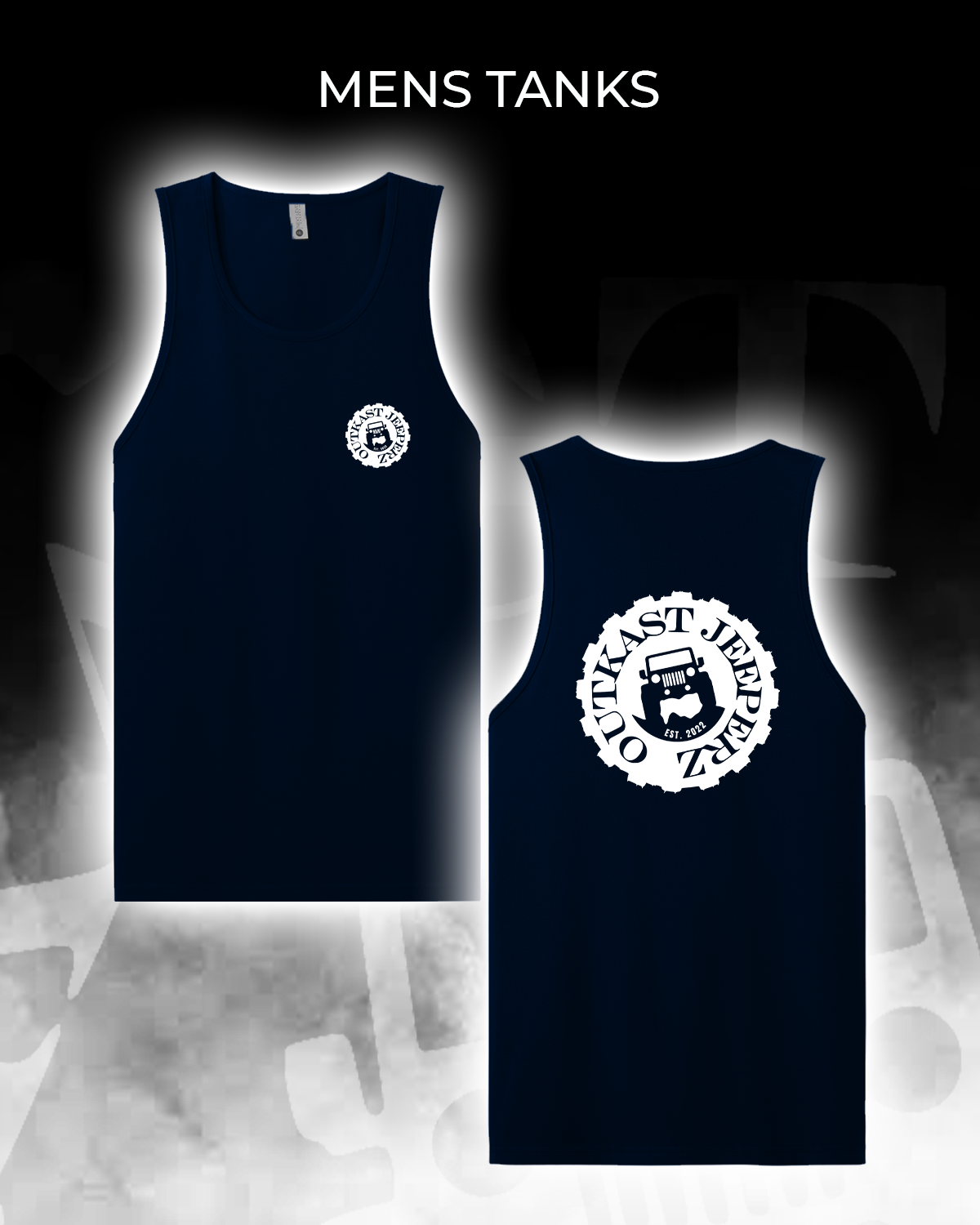 OJ Logo Mens Tank - Front and Back