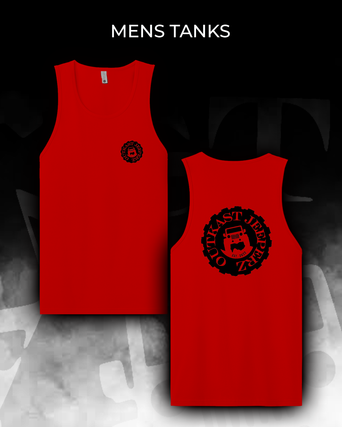 OJ Logo Mens Tank - Front and Back