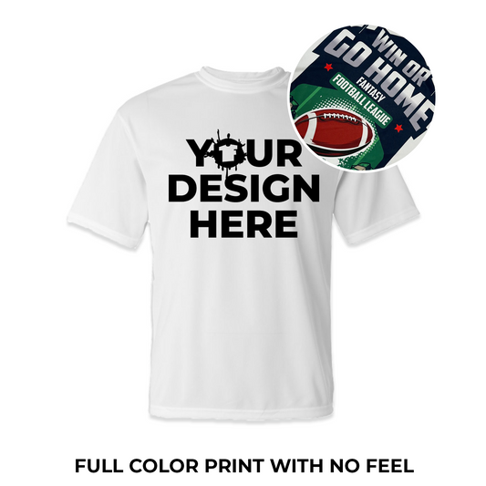 Wholesale Performance T-Shirts with a FULL COLOR print - Sublimated