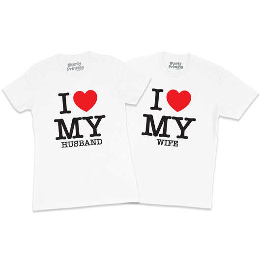 I ❤️ My Husband/Wife - Set of 2