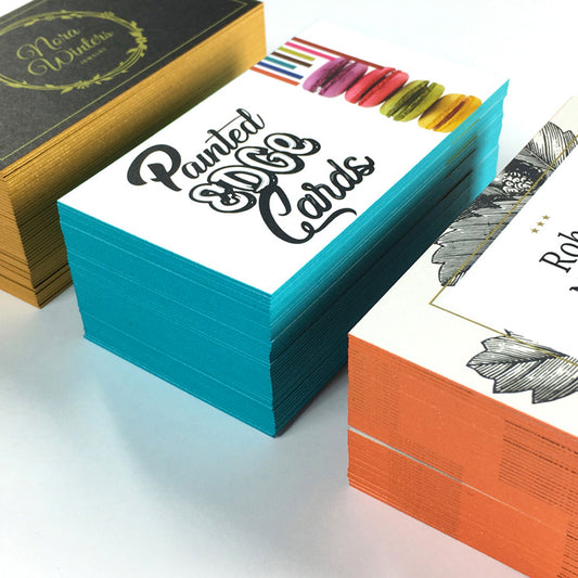 Custom Painted Edge Cards