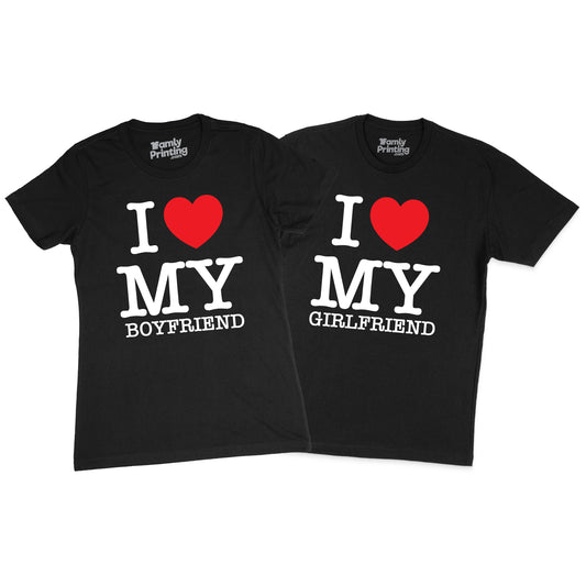 I ❤️ My Girlfriend/Boyfriend - Set of 2